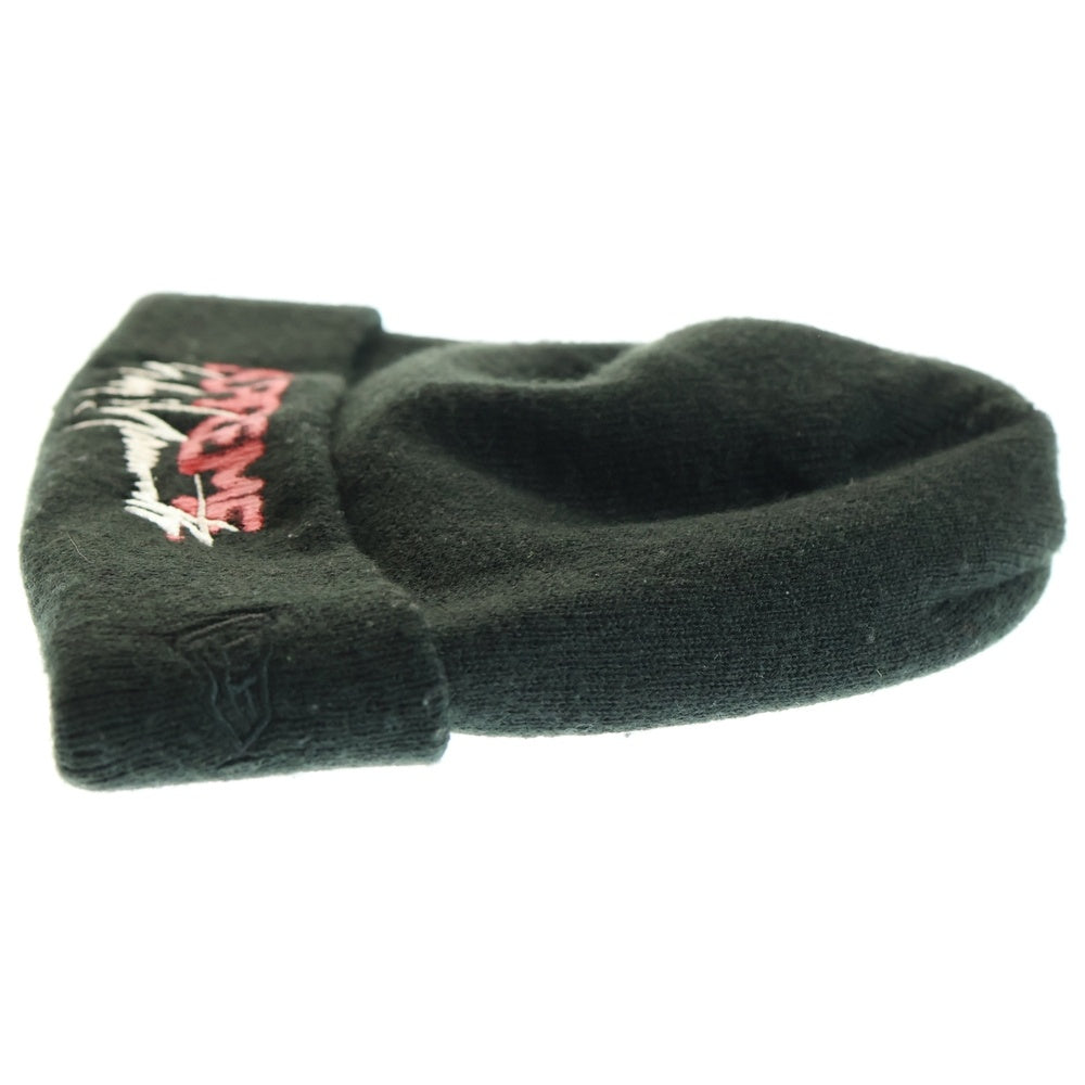 SUPREME(シュプリーム) 20AW ×Yohji Yamamoto New Era Beanie ヨウジヤマモト ニューエラ ロゴ刺繍ビーニー ニット帽 帽子 ブラック