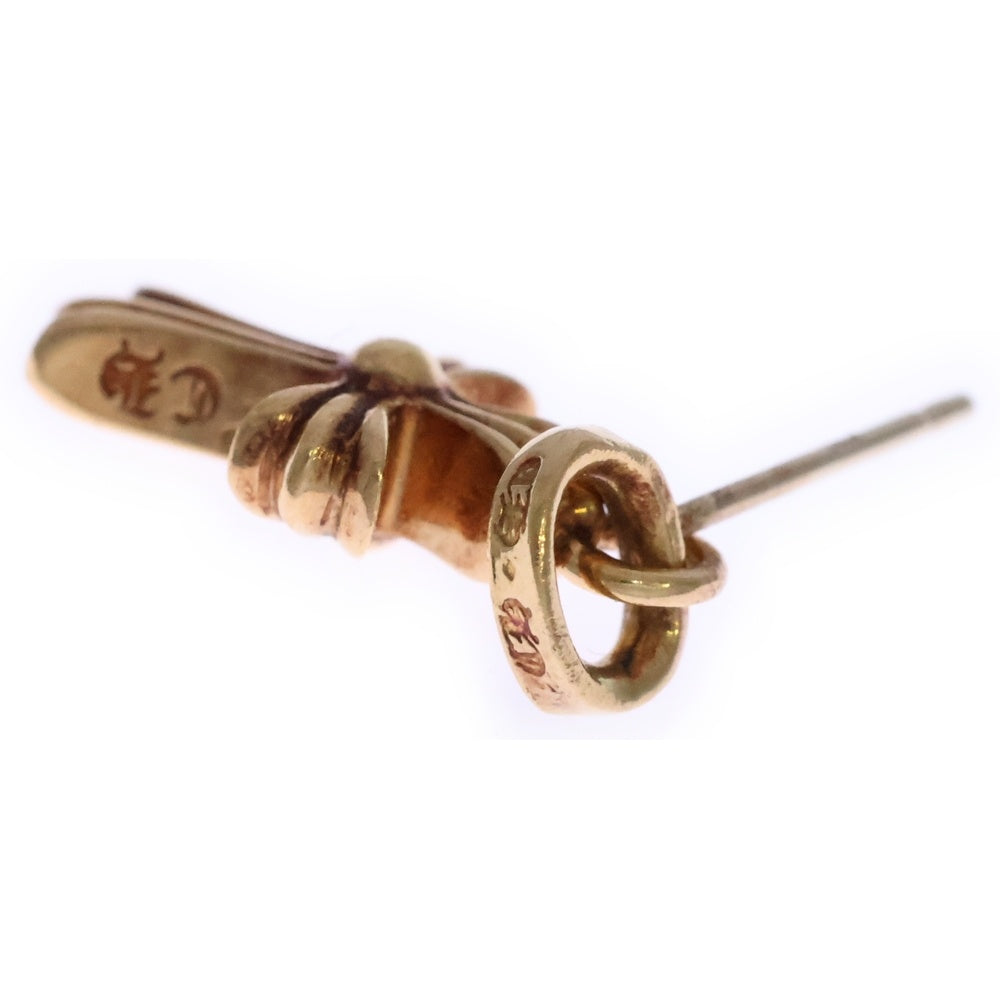 CHROME HEARTS(クロムハーツ) 22K BBY F PPRCHN ベイビーファットクロス ドロップピアス ゴールド