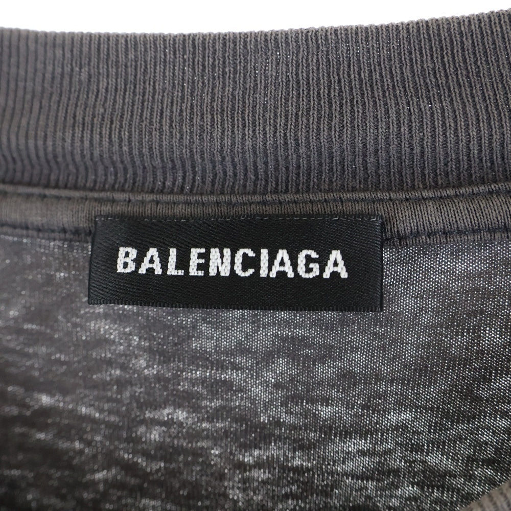 BALENCIAGA(バレンシアガ) 18AW Speedhunters Oversized Long Sleeve T-Shirt スピードハンターズ 長袖Tシャツ グレー 541880 TCV38