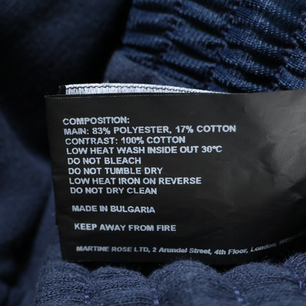 MARTINE ROSE(マーティンローズ) Track Pants スウェット切替 トラックパンツ ネイビー