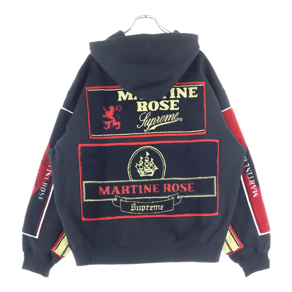 SUPREME(シュプリーム) 24AW ×Martine Rose Towel Zip Up Hooded Sweatshirt マーティンローズ タオルジップアップ スウェットパーカー フーディー ブラック