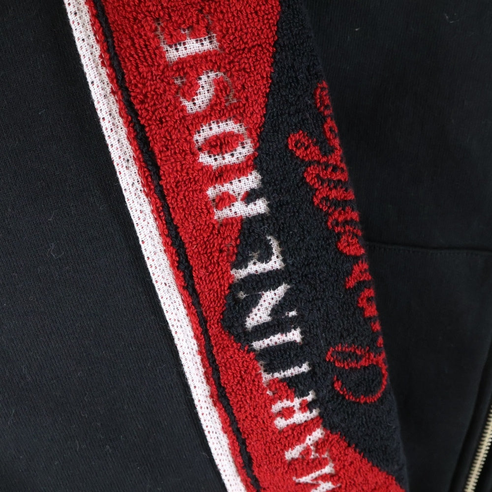 SUPREME(シュプリーム) 24AW ×Martine Rose Towel Zip Up Hooded Sweatshirt マーティンローズ タオルジップアップ スウェットパーカー フーディー ブラック