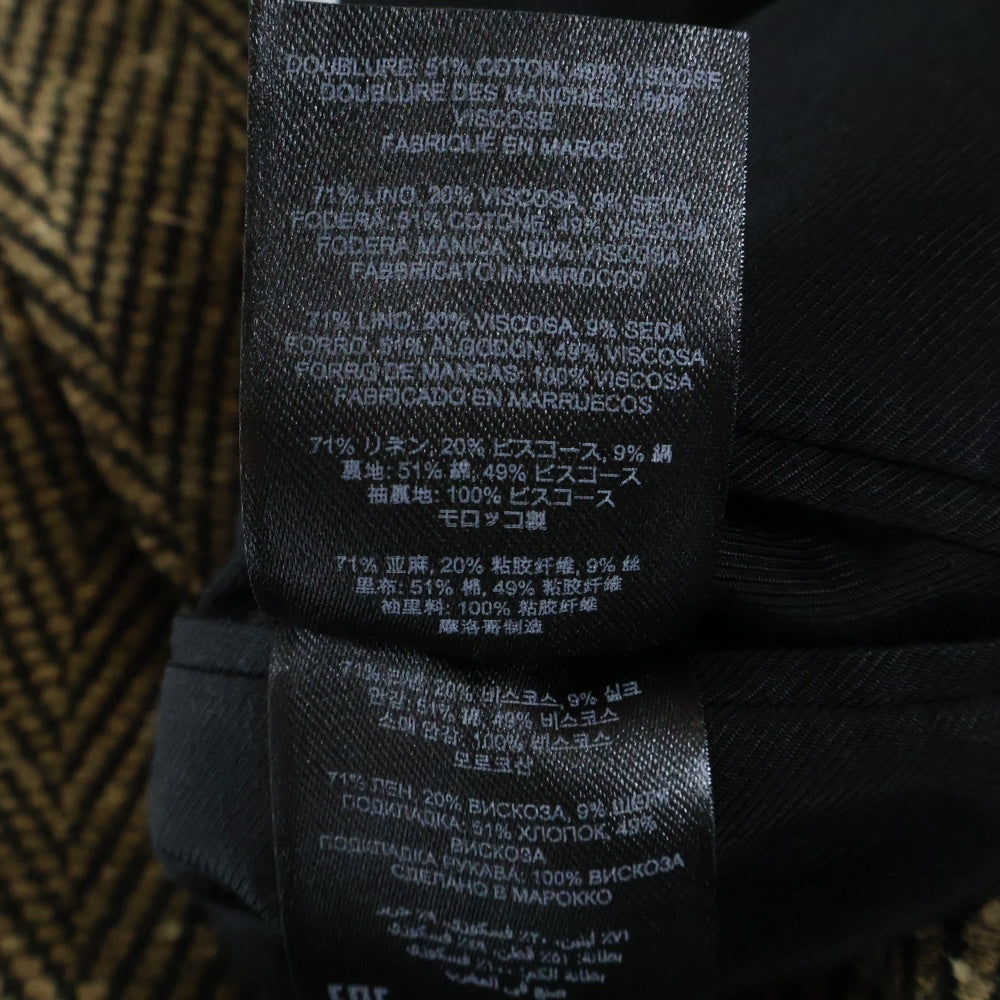 DRIES VAN NOTEN(ドリスヴァンノッテン) 24SS Blunt linen Blend Jacket 2B リネンテーラードジャケット ベージュ