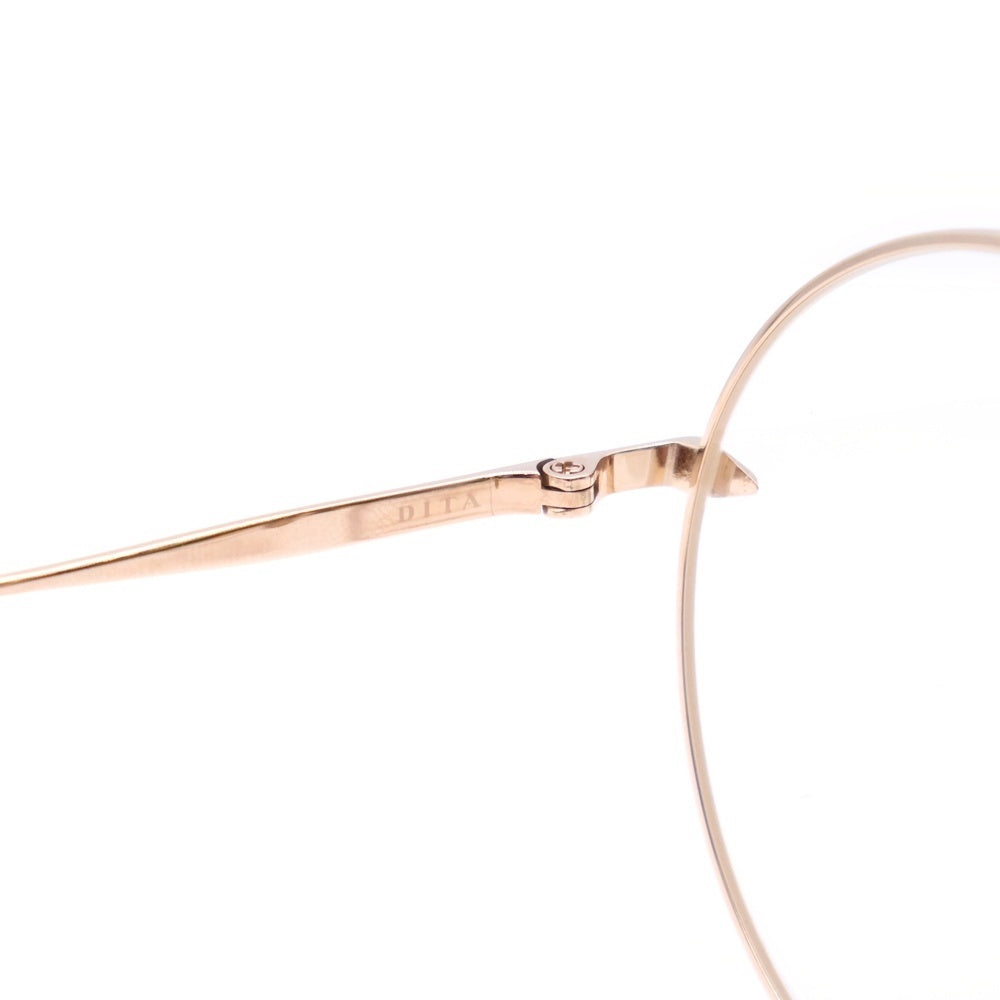DITA(ディータ) BELIEVER(-) ラウンドフレーム アイウェア 眼鏡 ゴールド DTX506-52-03