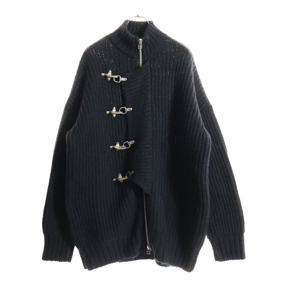 JOHN LAWRENCE SULLIVAN(ジョンローレンスサリバン) 22AW Fireman Knit Cardigan ファイヤーマン ニットカーディガン ブラック 4B002-0522-38