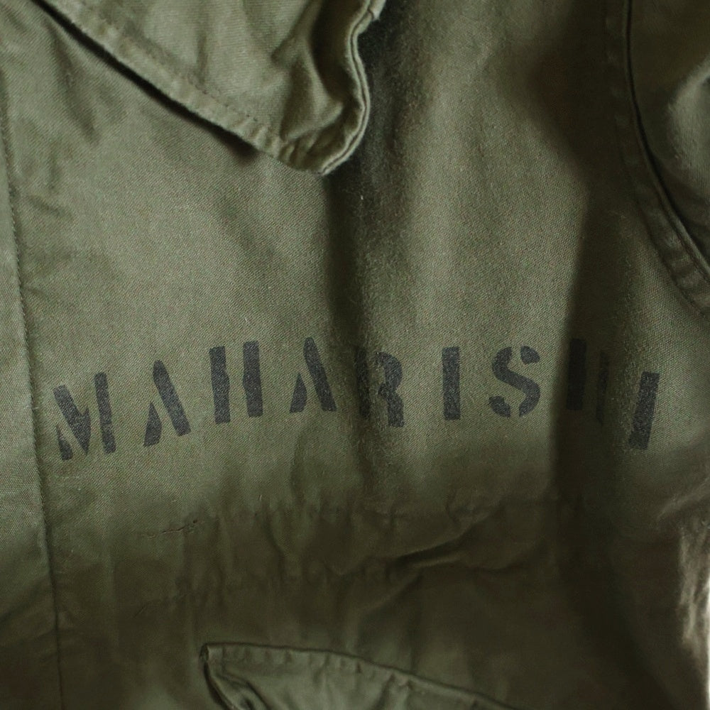 maharishi(マハリシ) ロゴプリント ミリタリージャケット ブルゾン カーキ