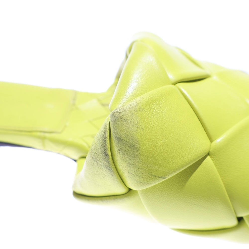 BOTTEGA VENETA(ボッテガヴェネタ) Lido リド イントレチャート レザーフラットサンダル イエロー