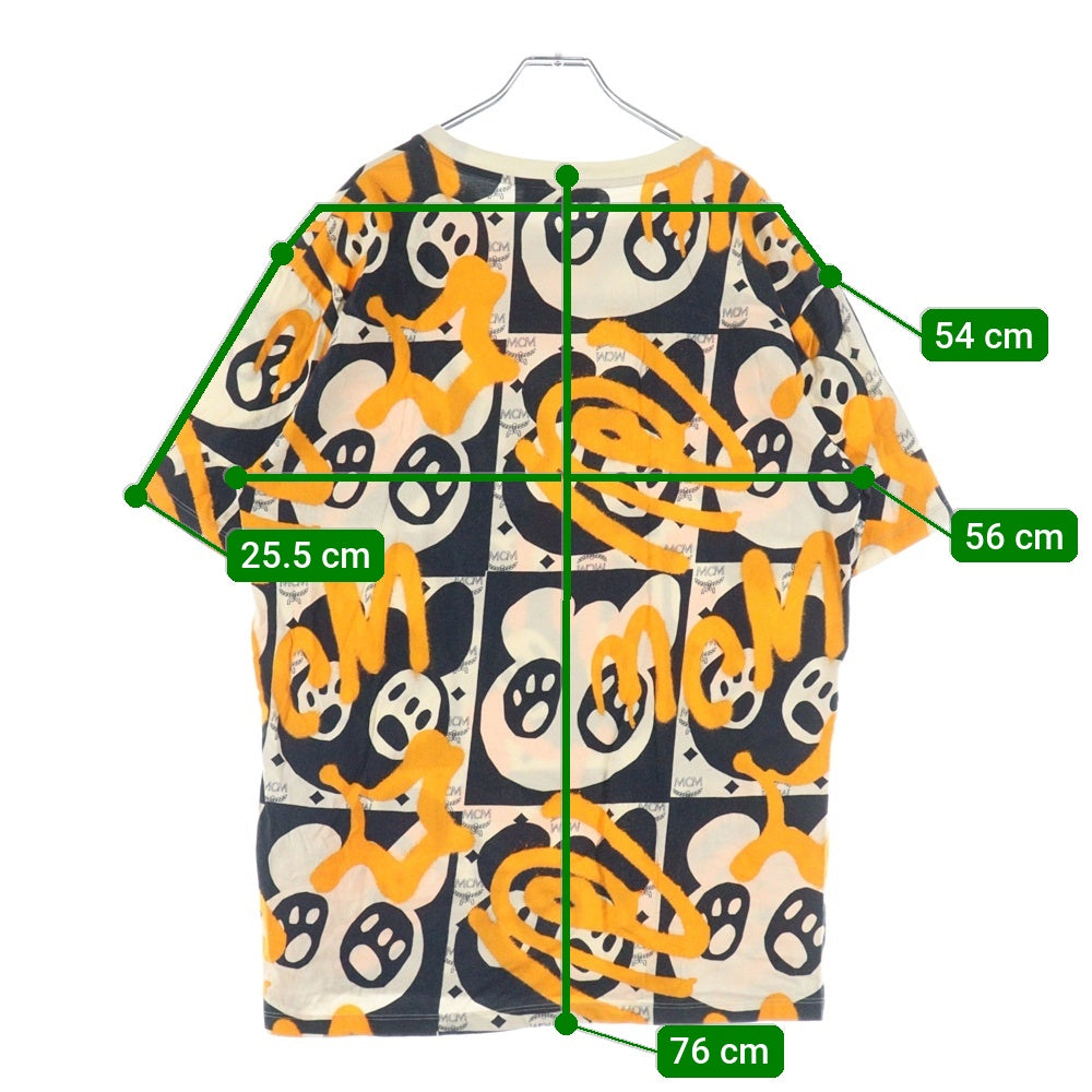 MCM(エム シー エム) S/S T-SHIRT 総柄半袖Tシャツ マルチ MHTAAMM01I300L