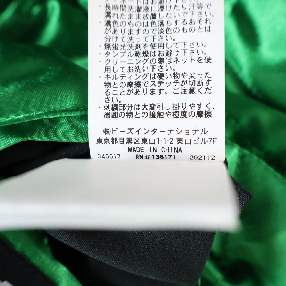 X-LARGE(エクストララージ) REVERSIBLE FLAG GAL SOUVENIR JACKET リバーシブル ベロアスーベニアジャケット スカジャン ブラック/グリーン 101221021005