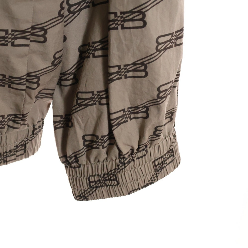 BALENCIAGA(バレンシアガ) Monogram BB Tracksuit Jacket BBモノグラム オーバーサイズトラックジャケット ベージュ 704495 TML36