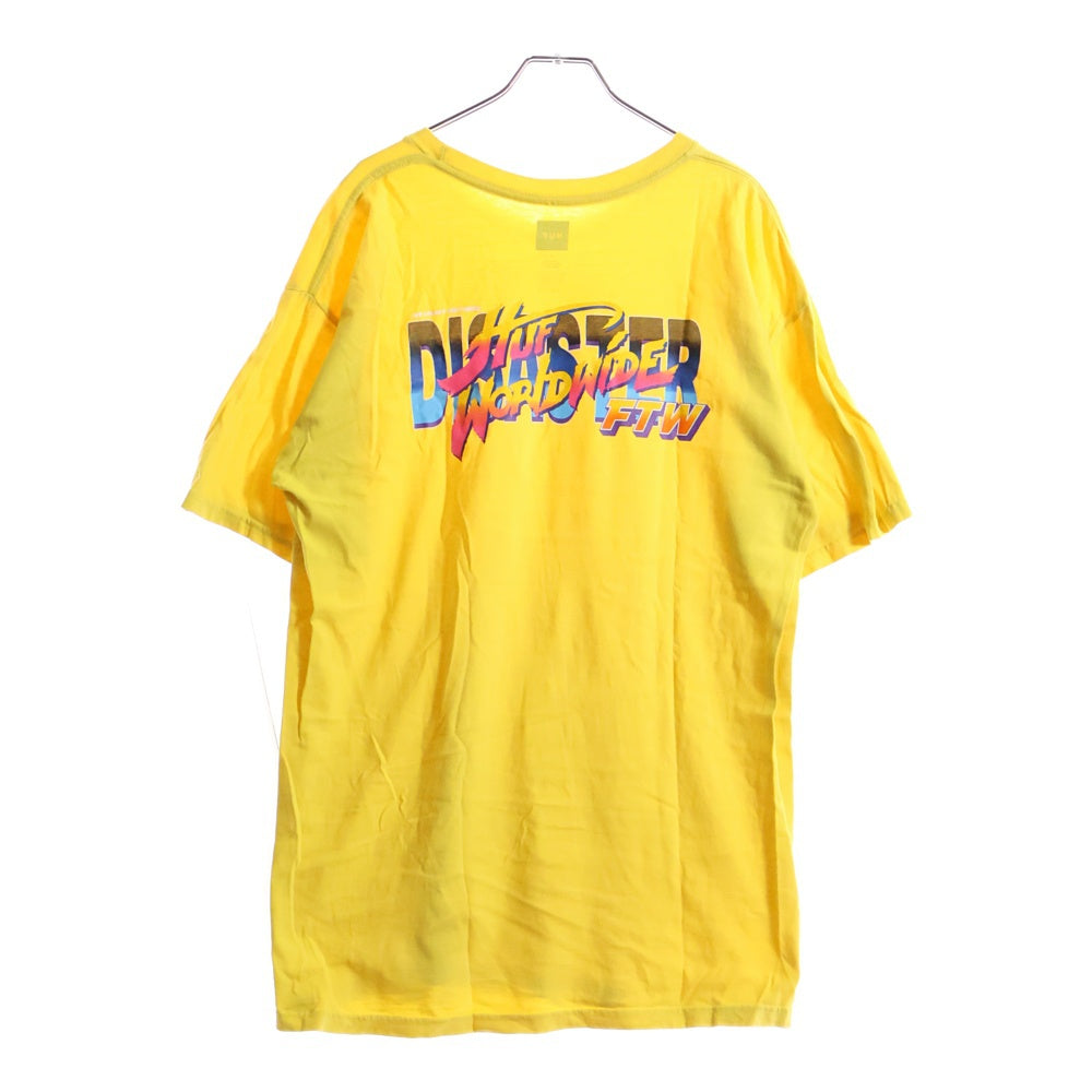 HUF(ハフ) S/S T-SHIRT ロゴプリント 半袖Tシャツ イエロー