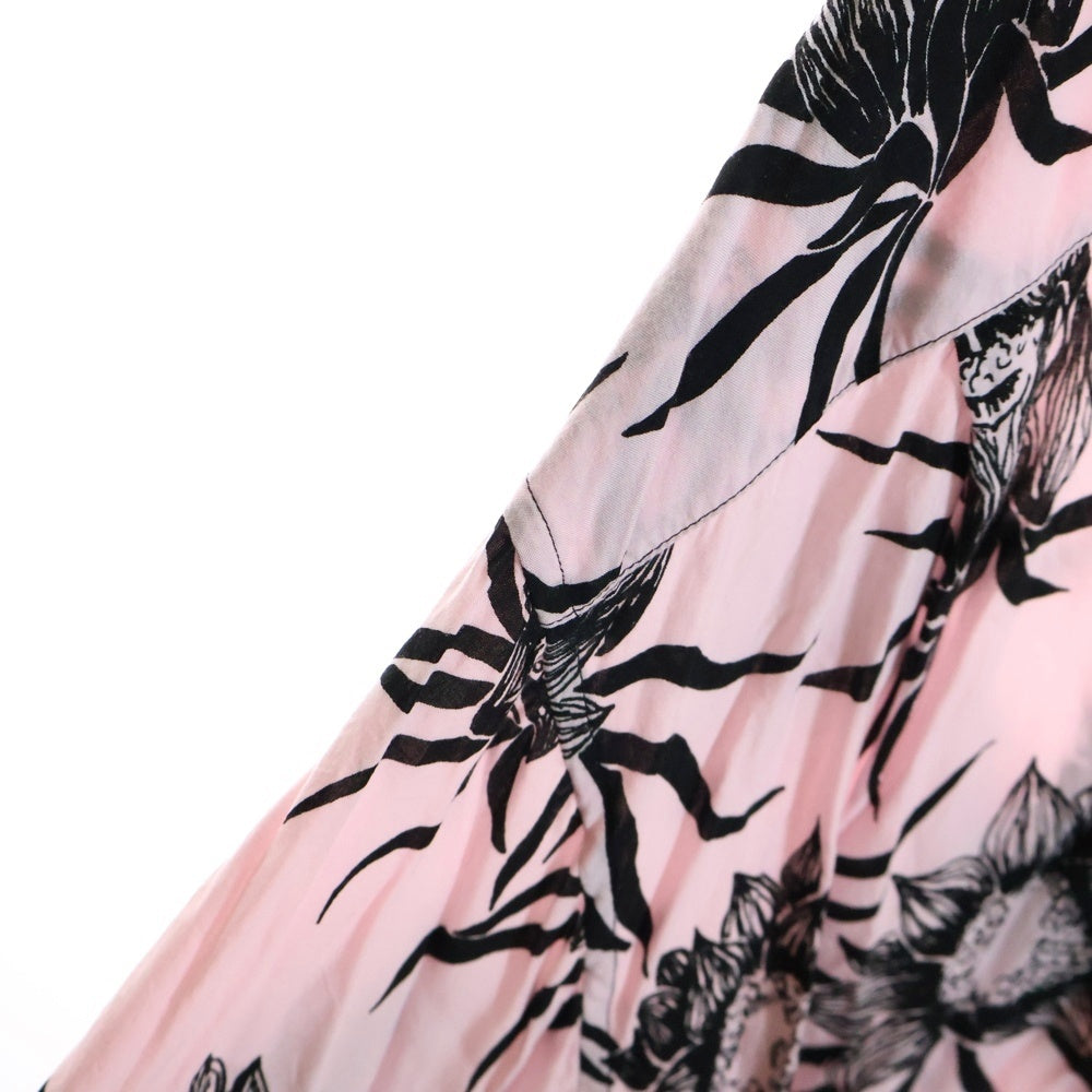 CELINE(セリーヌ) Loose Hawaiian Shirt 総柄ハワイアンシャツ 開襟半袖シャツ ピンク 2C672428M