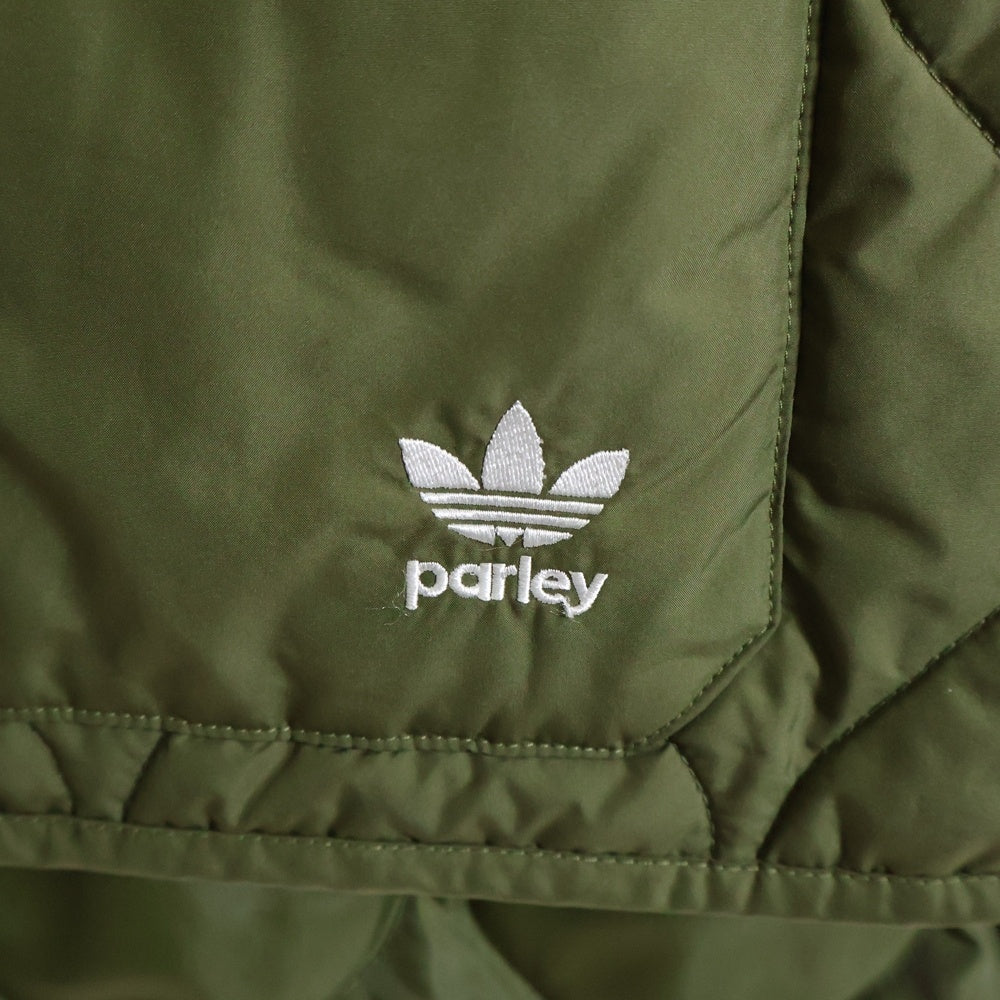 adidas(アディダス) ×Parley Women Oversized Vest パーレイ ロゴ刺繍ベスト カーキ レディース HD2513