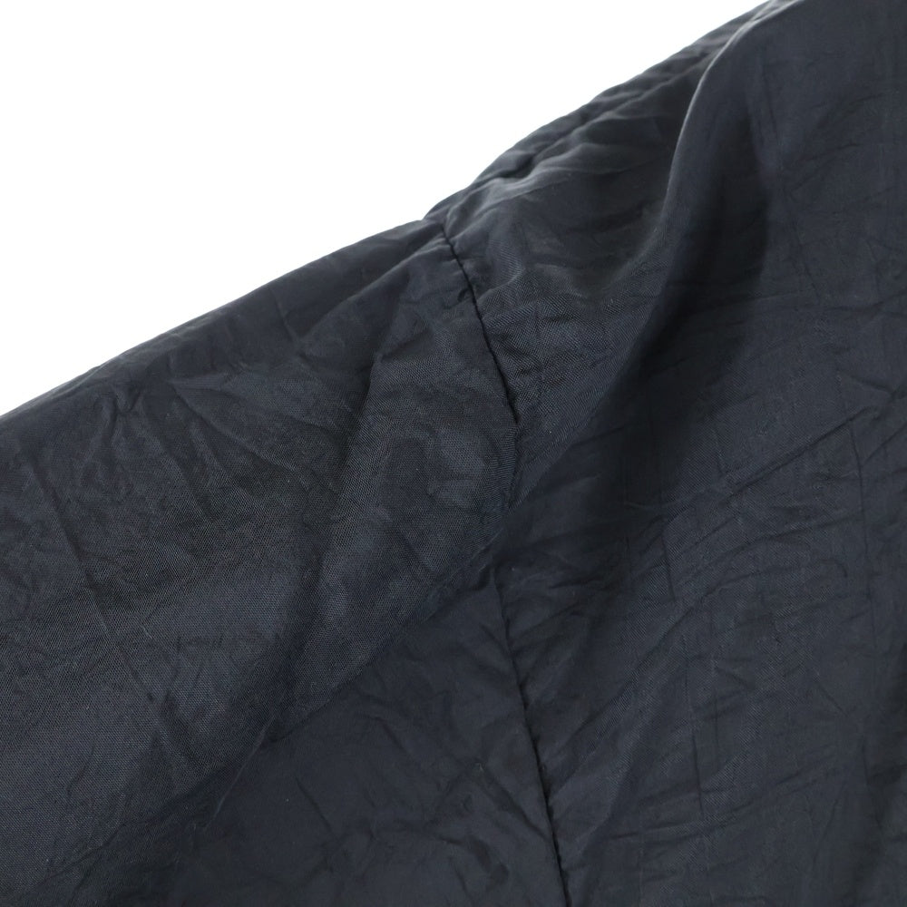 Reebok(リーボック) V Neck Nylon Jacket ロゴ刺繍 Vネックプルオーバーナイロンジャケット ブラック