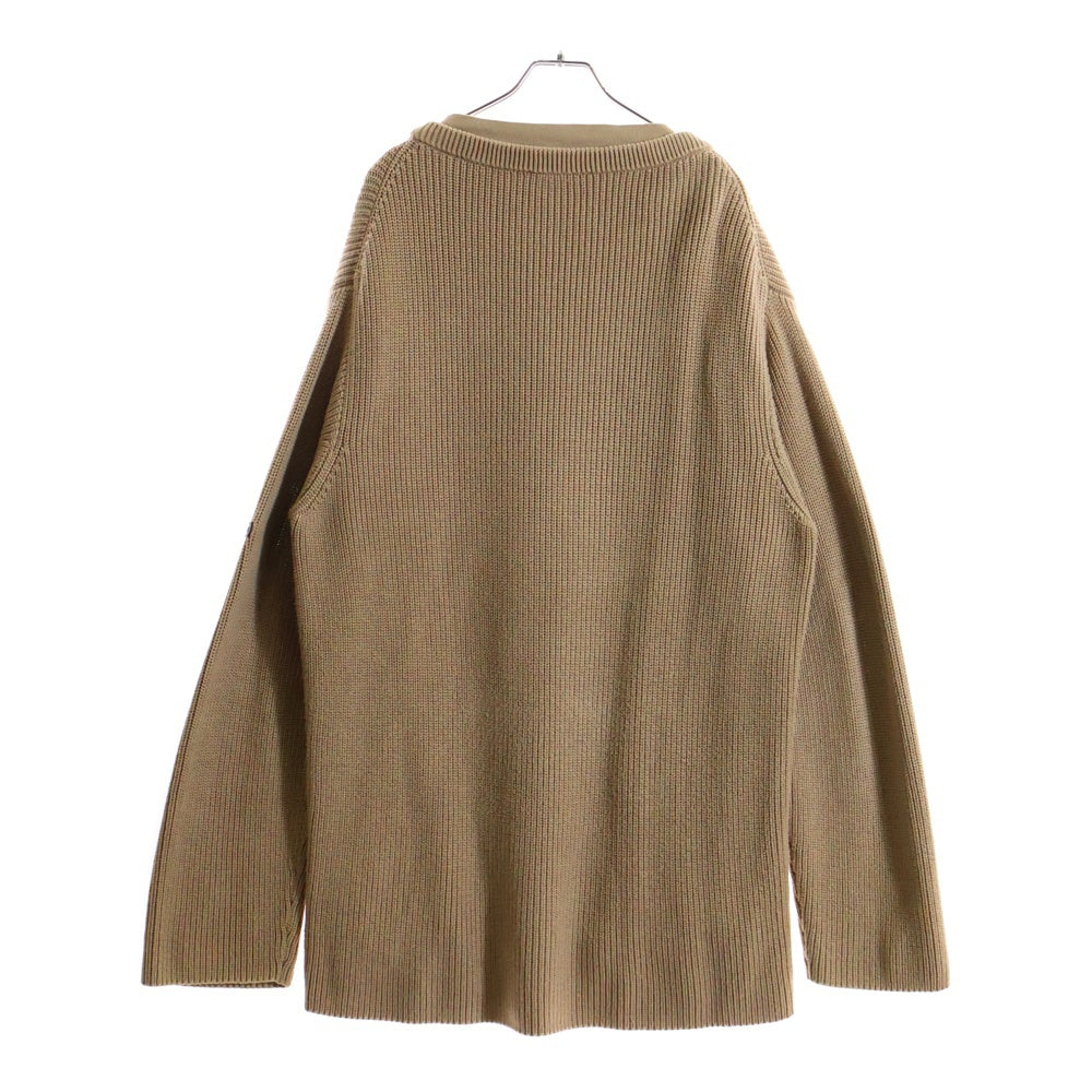 BALENCIAGA(バレンシアガ) 21AW Layered Sweater Tシャツレイヤード ニットセーター ベージュ 678555 T3218