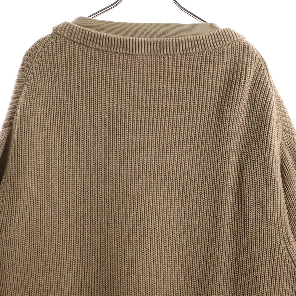 BALENCIAGA(バレンシアガ) 21AW Layered Sweater Tシャツレイヤード ニットセーター ベージュ 678555 T3218