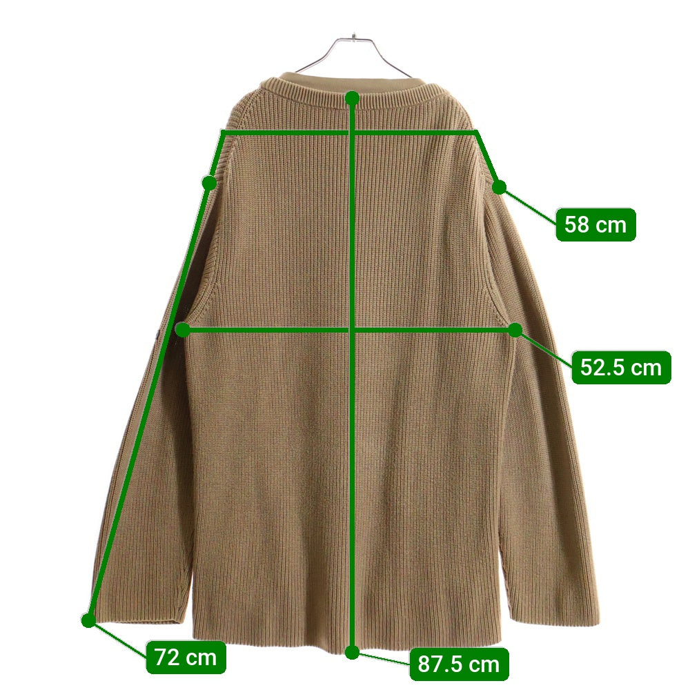 BALENCIAGA(バレンシアガ) 21AW Layered Sweater Tシャツレイヤード ニットセーター ベージュ 678555 T3218