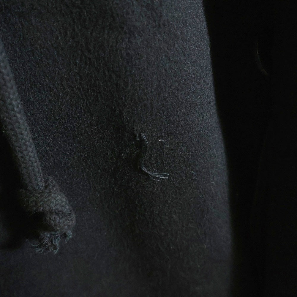 J.W.ANDERSON(ジェー ダブリュー アンダーソン) カットオフ ダブルブレスト フーデッドロングコート ブラック CO0264PG1332999