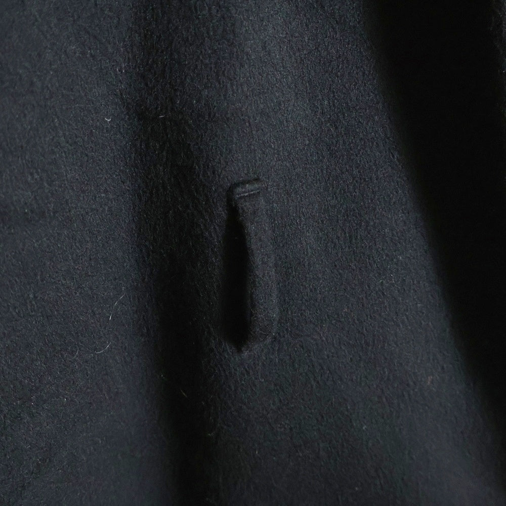 J.W.ANDERSON(ジェー ダブリュー アンダーソン) カットオフ ダブルブレスト フーデッドロングコート ブラック CO0264PG1332999