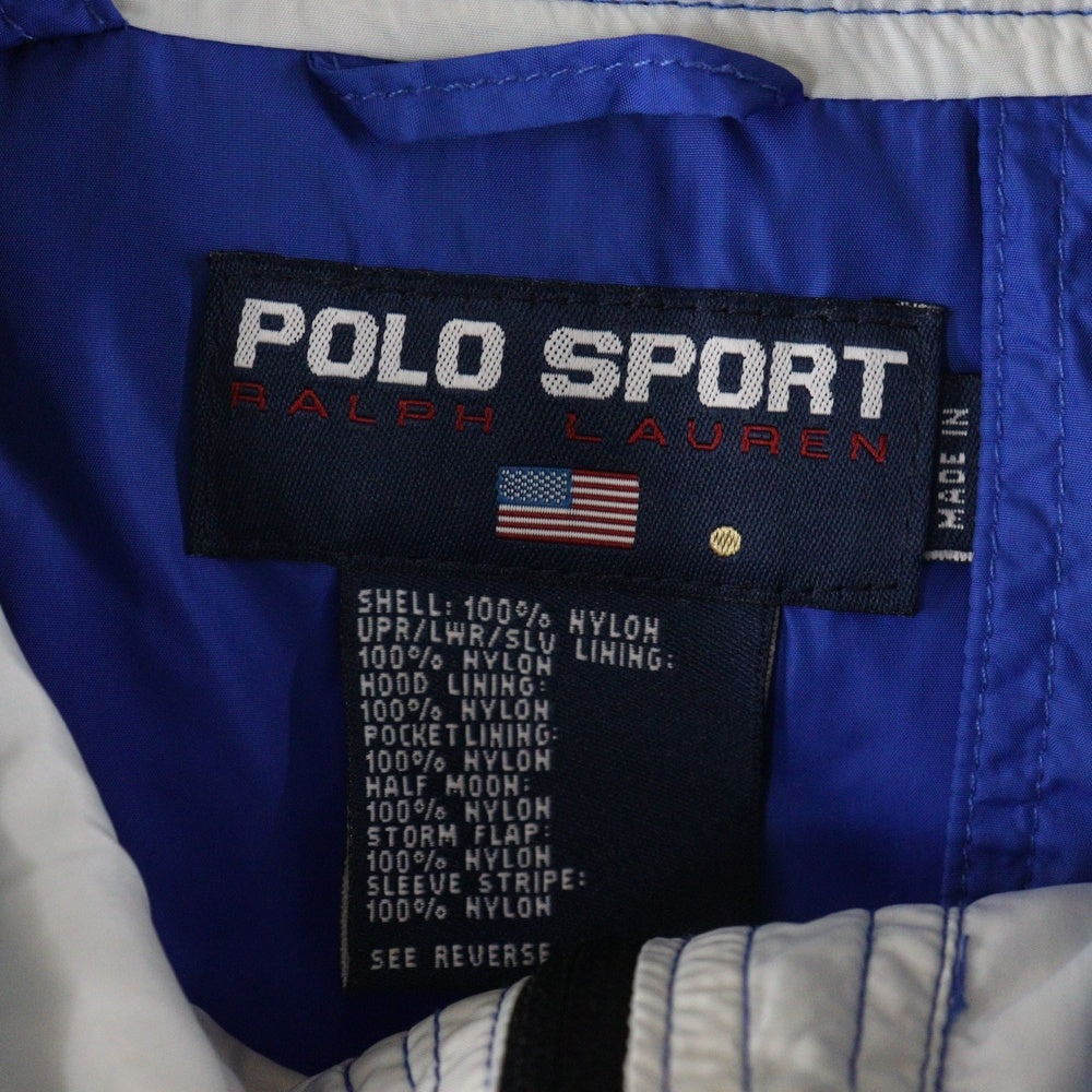 POLO SPORT RALPH LAUREN(ポロスポーツラルフローレン) Nylon Jacket ナイロンジャケット フーディー ブルー