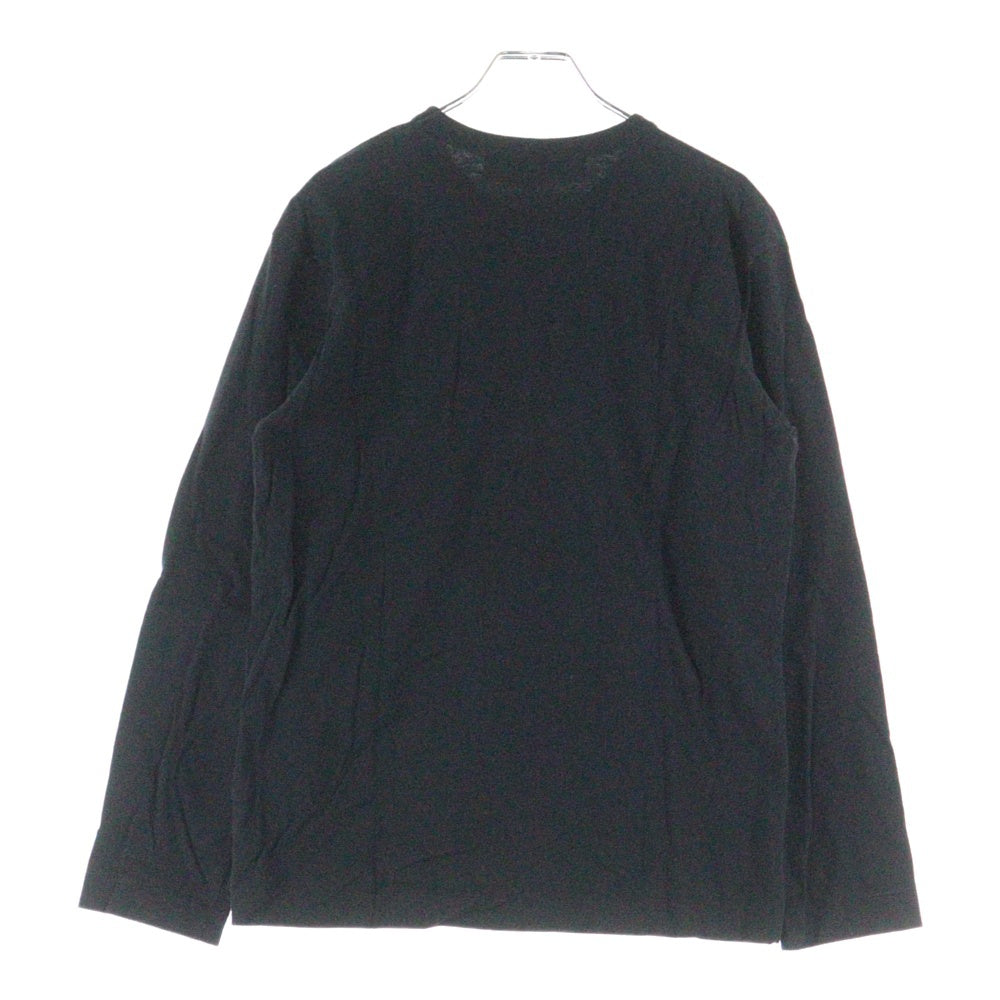 PLAY COMME des GARCONS(プレイコムデギャルソン) L/S T-Shirt ロゴ刺繍 長袖Tシャツ ロンT ブラック AZ-T120