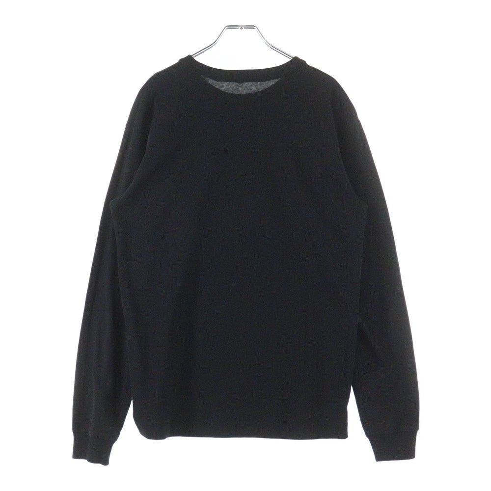 ALEXANDER WANG(アレキサンダーワン) Shrunken L/S Tee ロゴプリント長袖Tシャツ ロンT ブラック UCC2221526