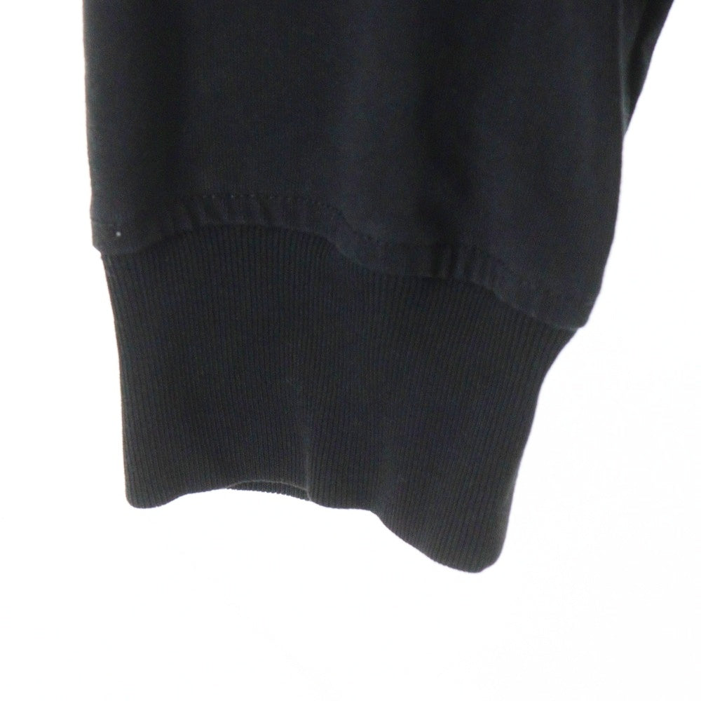 ALEXANDER WANG(アレキサンダーワン) Shrunken L/S Tee ロゴプリント長袖Tシャツ ロンT ブラック UCC2221526