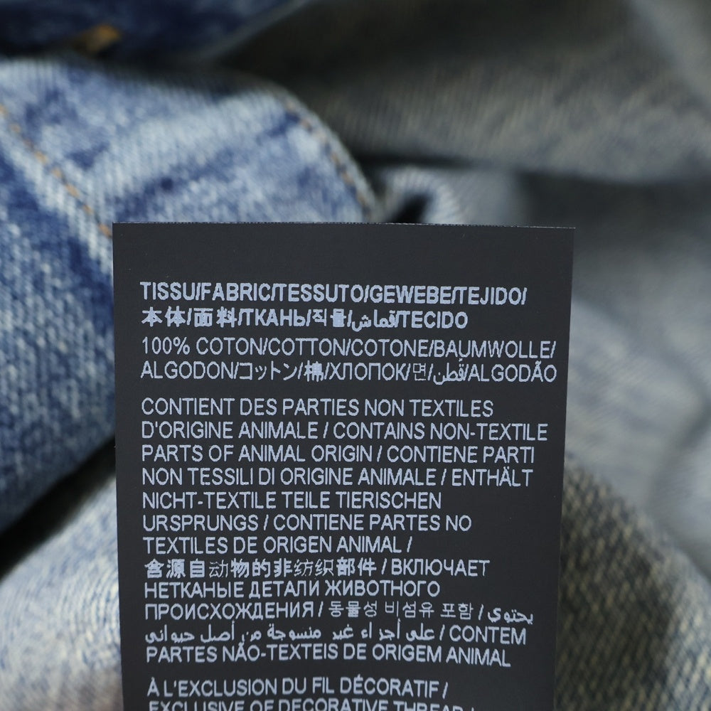 SAINT LAURENT PARIS(サンローランパリ) Cassandre Denim Shirt ロゴ刺繍 デニムシャツ デニムジャケット インディゴ 753029 Y07JA