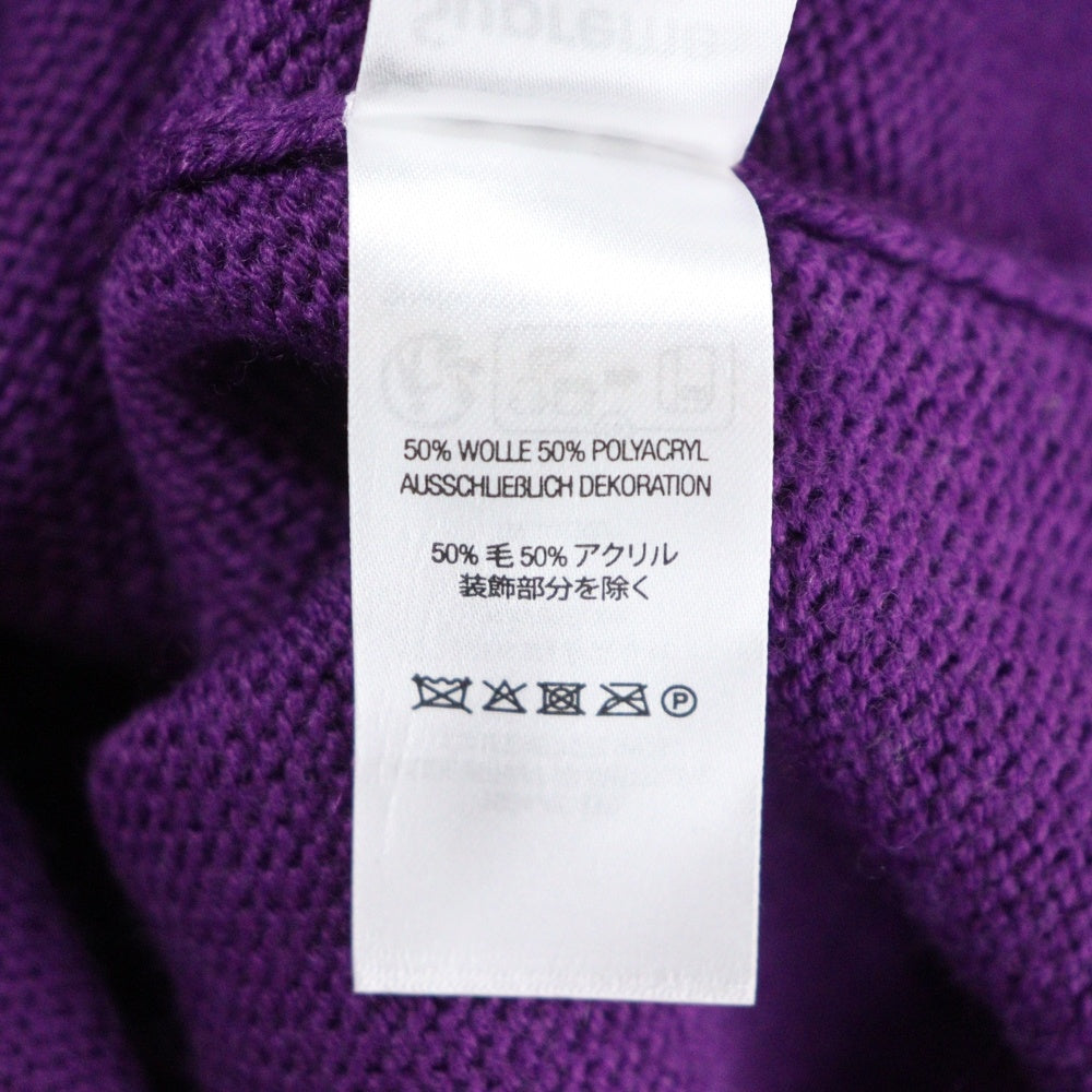 SUPREME(シュプリーム) 23AW Pilled Sweater ウールアクリルプルオーバーニット パープル