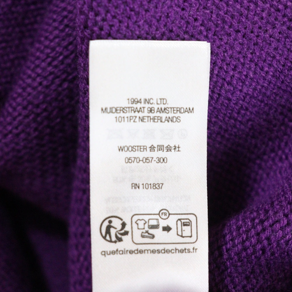 SUPREME(シュプリーム) 23AW Pilled Sweater ウールアクリルプルオーバーニット パープル