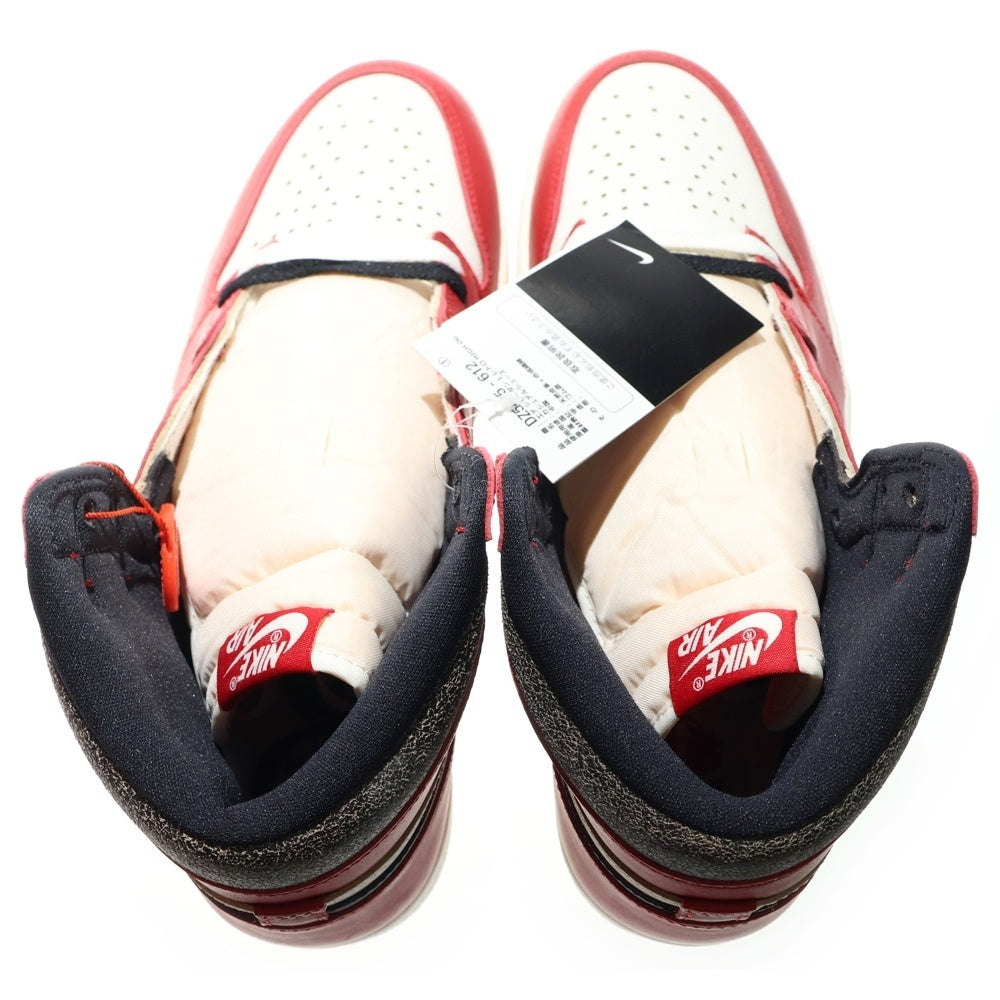 NIKE(ナイキ) AIR JORDAN 1 HIGH OG LOST & FOUND CHICAGO エアジョーダン1 OG ロスト & ファウンド シカゴ ハイカットスニーカー レッド/ホワイト US11/29cm DZ5485-612