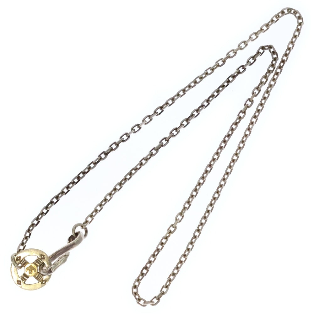 goro's(ゴローズ) メタル付きホイール細角チェーン ネックレスチェーン シルバー/ゴールド