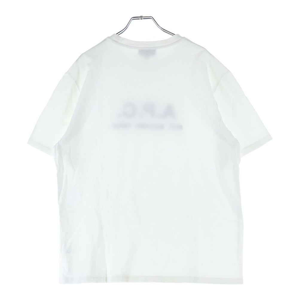 A.P.C(アーペーセー) フロントロゴ刺繍 半袖Tシャツ カットソー ホワイト 24236-1-98001