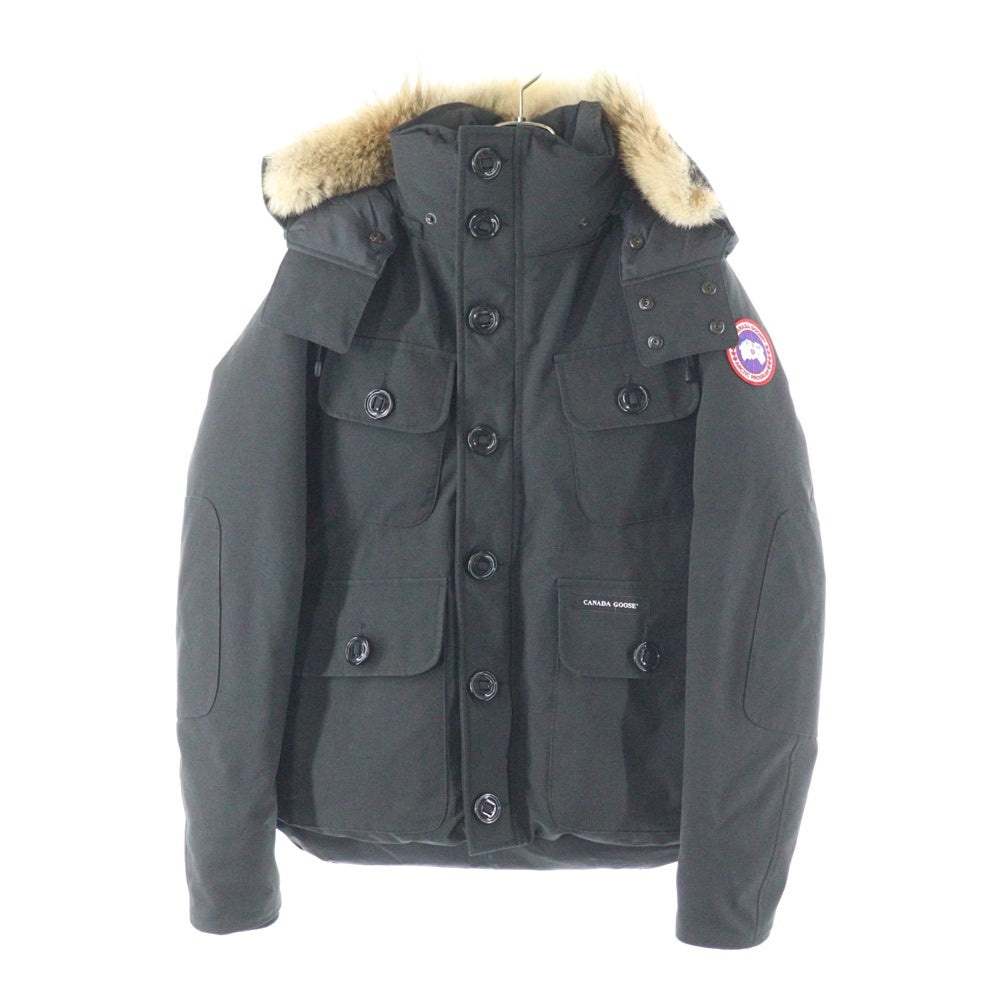 CANADA GOOSE(カナダグース) RUSSELL ラッセル ファーフーデッド ナイロン ダウンジャケット ブラック 2301JM