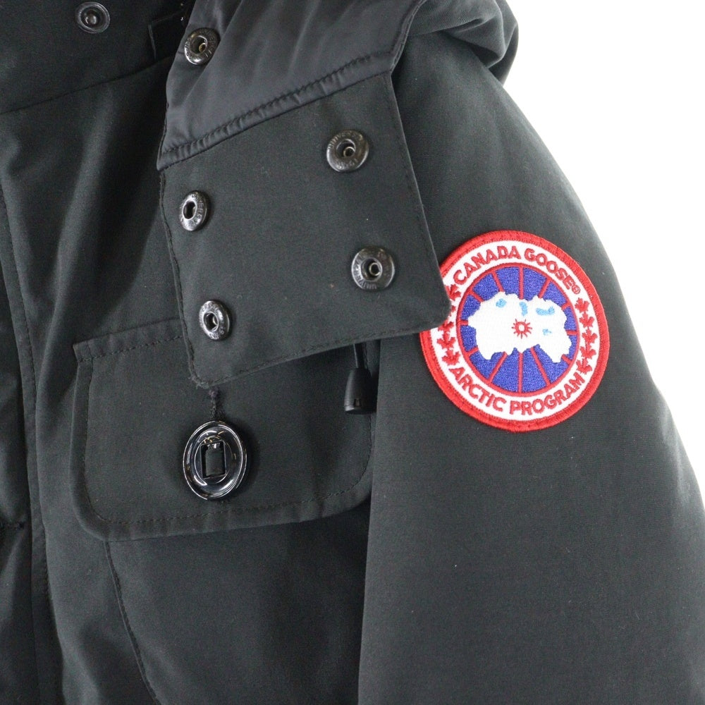 CANADA GOOSE(カナダグース) RUSSELL ラッセル ファーフーデッド ナイロン ダウンジャケット ブラック 2301JM