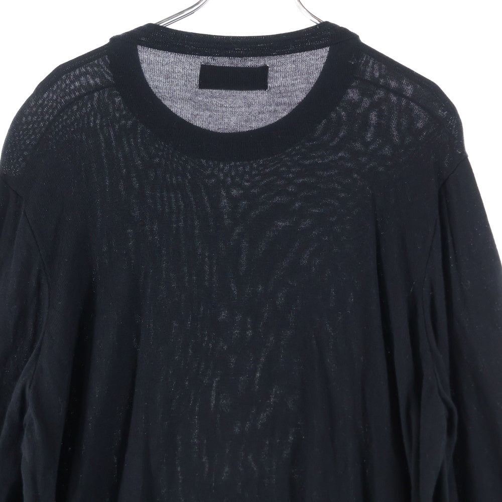 STONE ISLAND(ストーンアイランド) 23AW WAPPEN PATCH WOOL KNIT ワッペンパッチウールニット ブラック 7915510C4