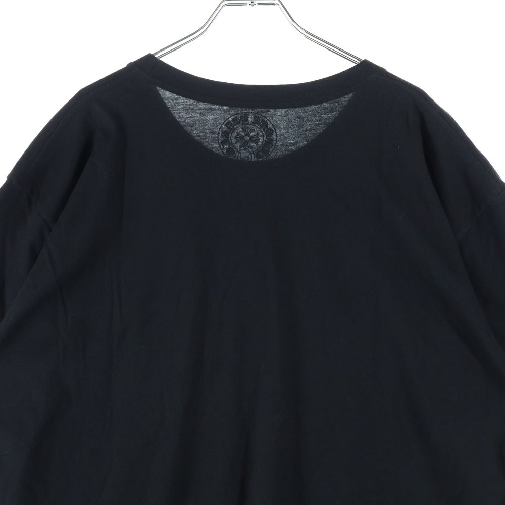 CHROME HEARTS(クロムハーツ) CH T-SHIRT ネックロゴ 半袖Tシャツ ブラック/パープル
