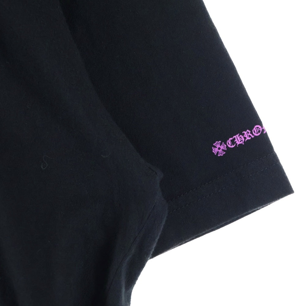 CHROME HEARTS(クロムハーツ) CH T-SHIRT ネックロゴ 半袖Tシャツ ブラック/パープル