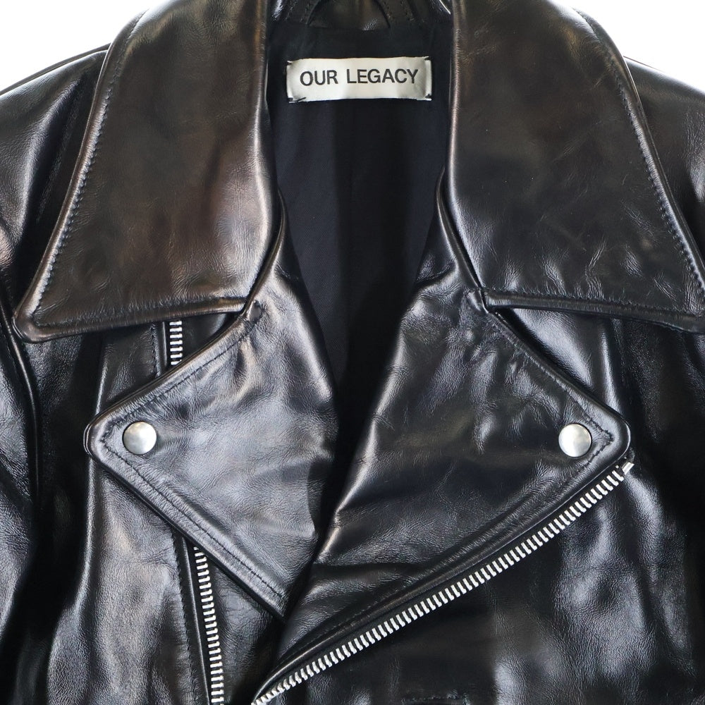 OUR LEGACY(アワーレガシー) Hellraiser Leather Jacket ヘルレイザー レザージャケット ブラック M2209HA