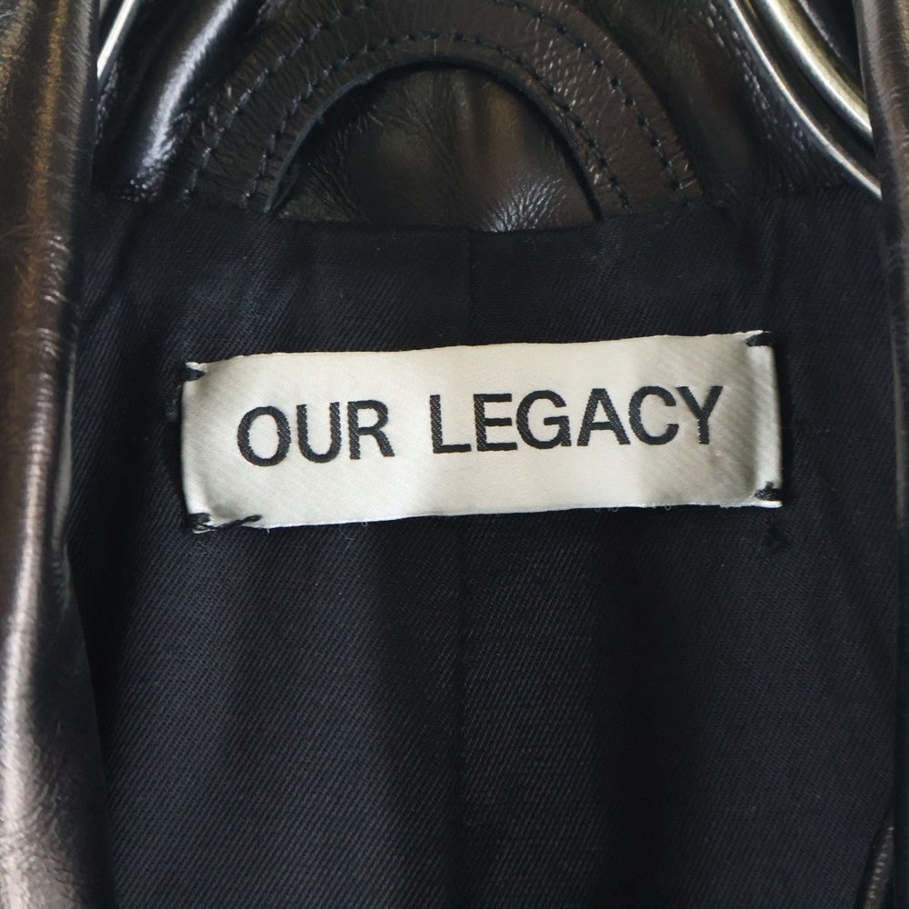 OUR LEGACY(アワーレガシー) Hellraiser Leather Jacket ヘルレイザー レザージャケット ブラック M2209HA