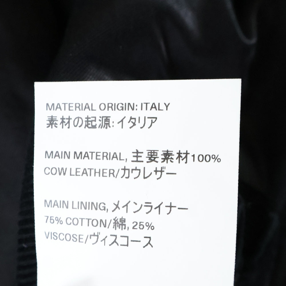 OUR LEGACY(アワーレガシー) Hellraiser Leather Jacket ヘルレイザー レザージャケット ブラック M2209HA