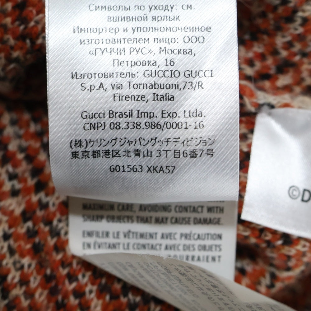 GUCCI(グッチ) ×Disney Mickey Mouse Pattern Crewneck Knitted Sweater ディズニー クルーネックウールニットセーター レッド 601563 XKA57