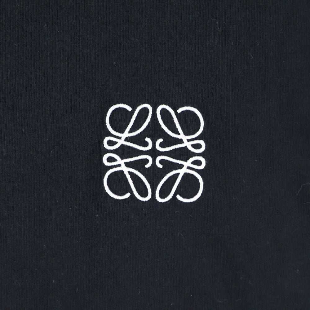 LOEWE(ロエベ) Anagram T-Shirt アナグラムロゴ刺繍 半袖Tシャツ ブラック H526Y22X75