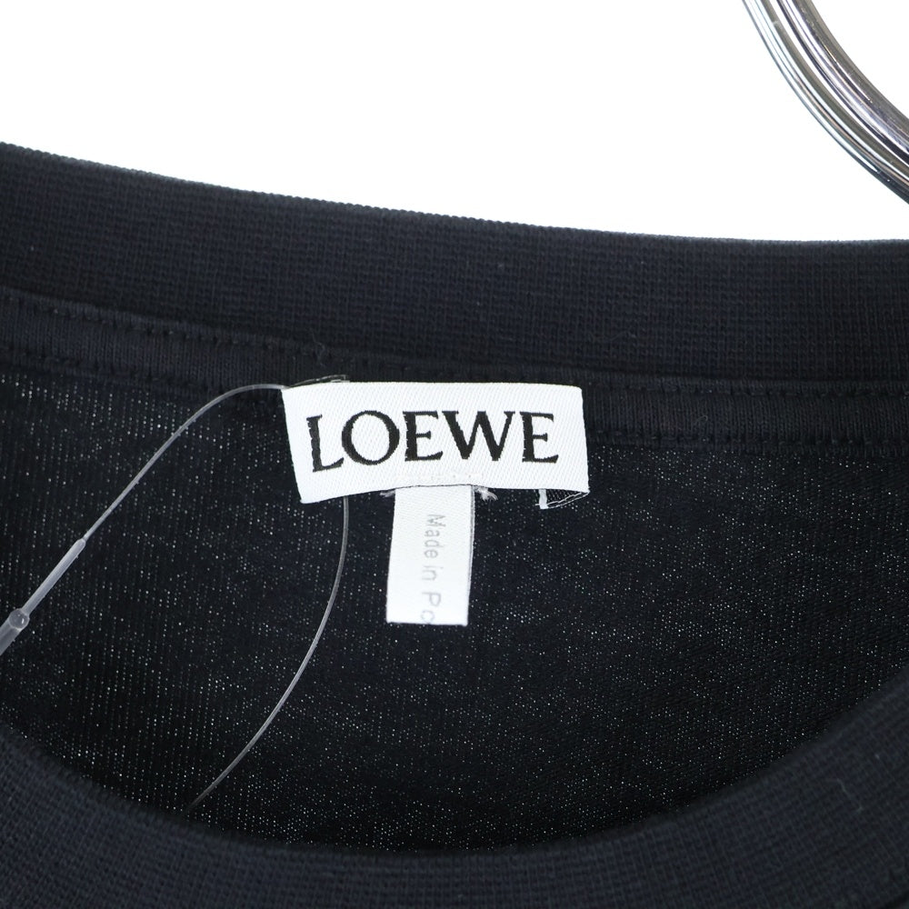 LOEWE(ロエベ) Anagram T-Shirt アナグラムロゴ刺繍 半袖Tシャツ ブラック H526Y22X75