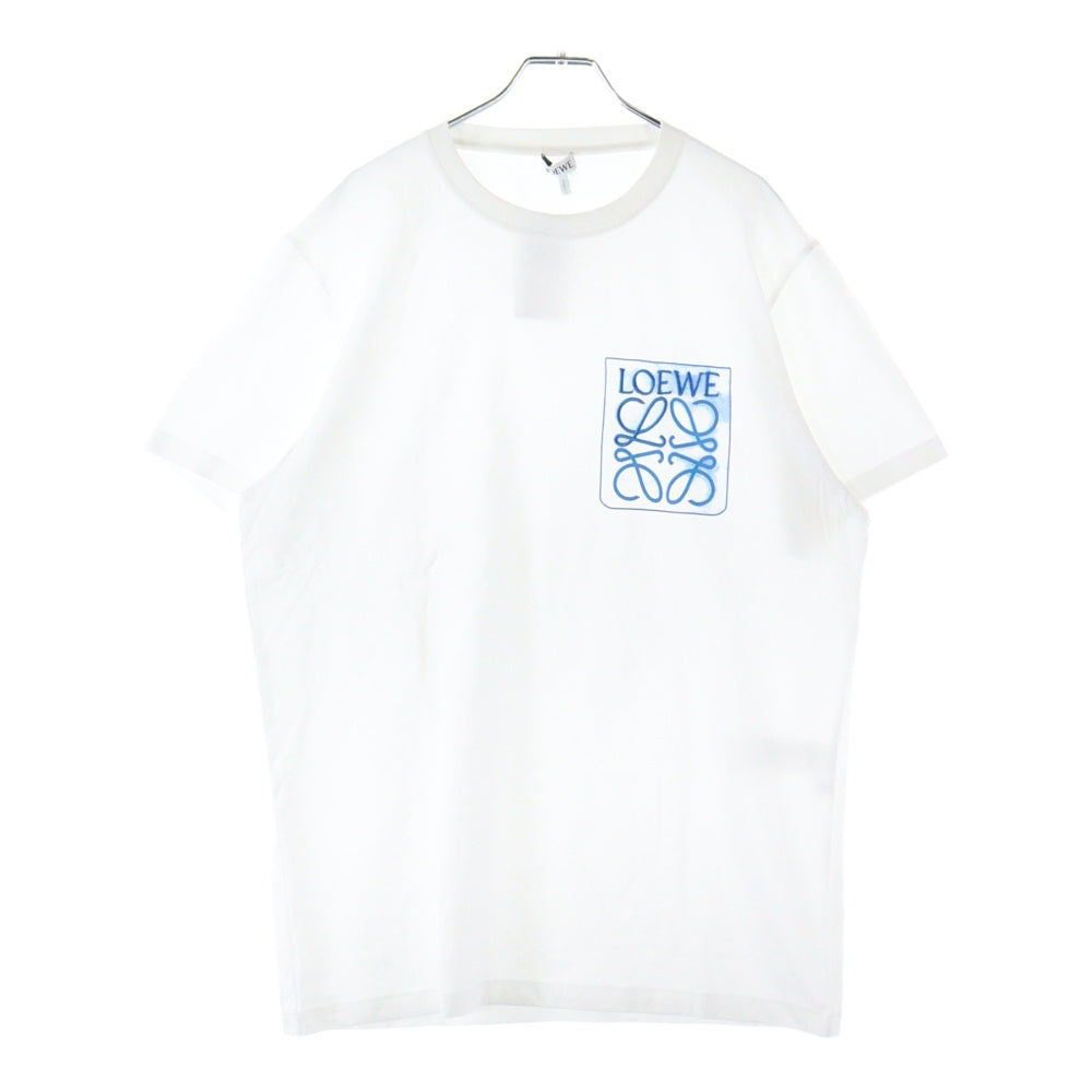 LOEWE(ロエベ) Anagram T-Shirt アナグラムロゴ刺繍 半袖Tシャツ ホワイト H526Y22X25