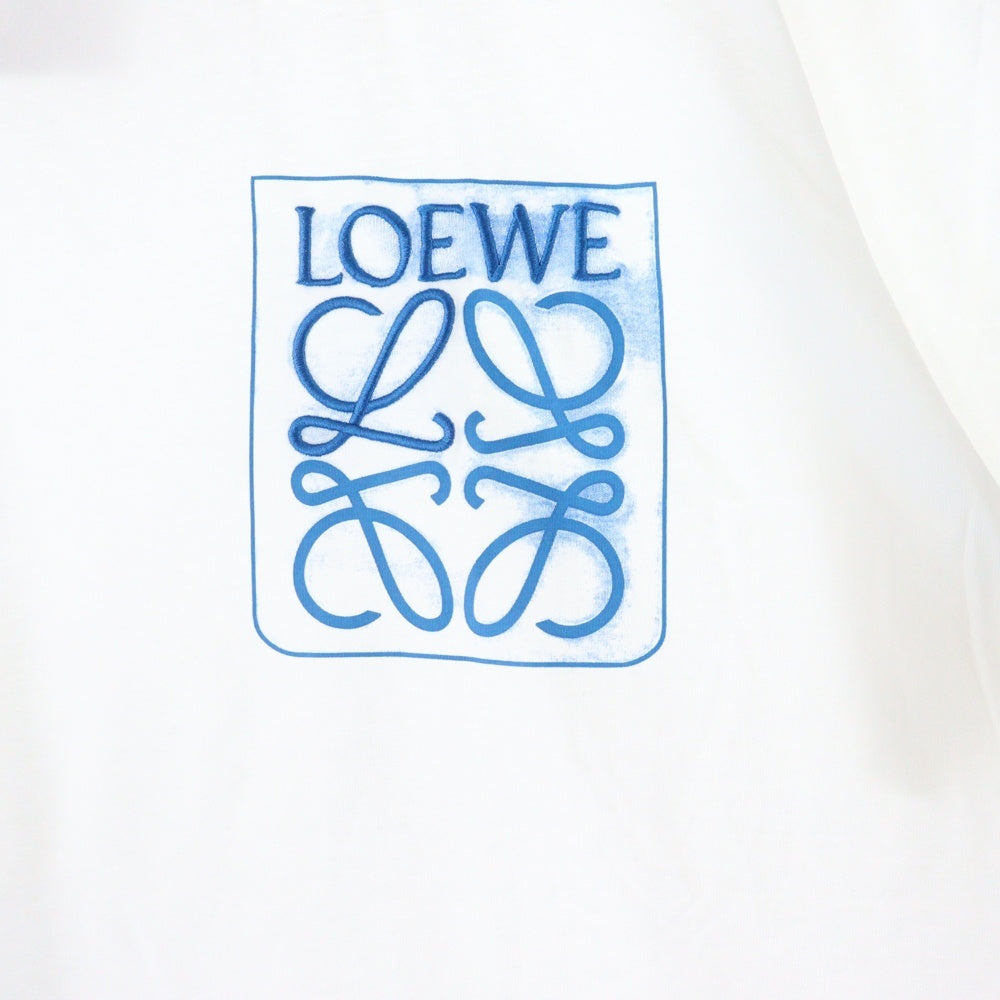 LOEWE(ロエベ) Anagram T-Shirt アナグラムロゴ刺繍 半袖Tシャツ ホワイト H526Y22X25
