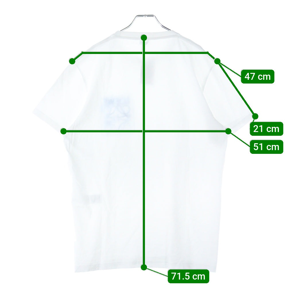 LOEWE(ロエベ) Anagram T-Shirt アナグラムロゴ刺繍 半袖Tシャツ ホワイト H526Y22X25