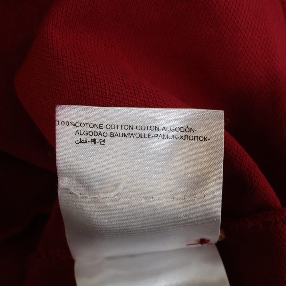 MONCLER(モンクレール) MAGLIA POLO MANICA LUNGA ロゴワッペン 長袖ポロシャツ レッド