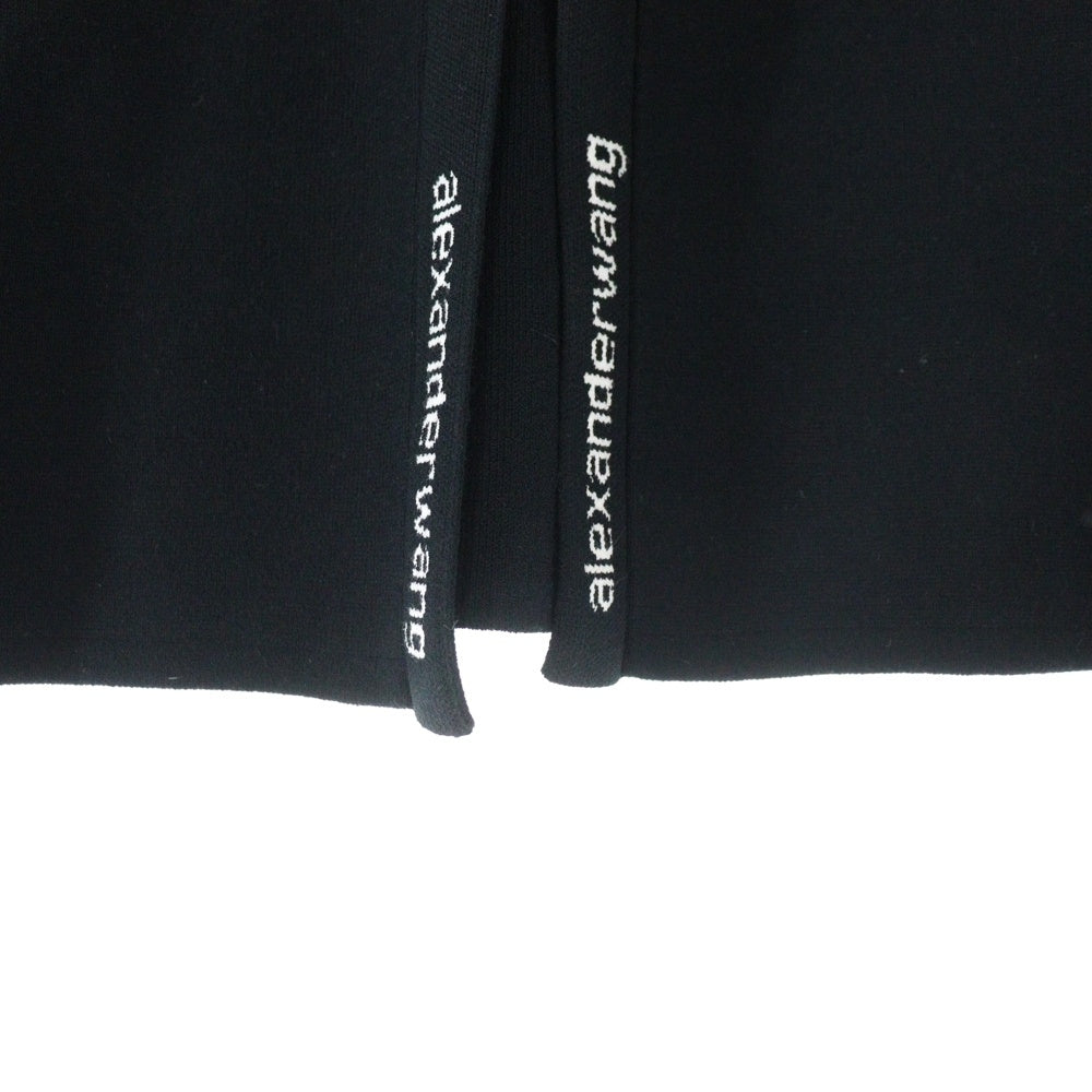 ALEXANDER WANG(アレキサンダーワン) Cropped Cardigan クロップド ニットカーディガン ブラック レディース 4KC2213076