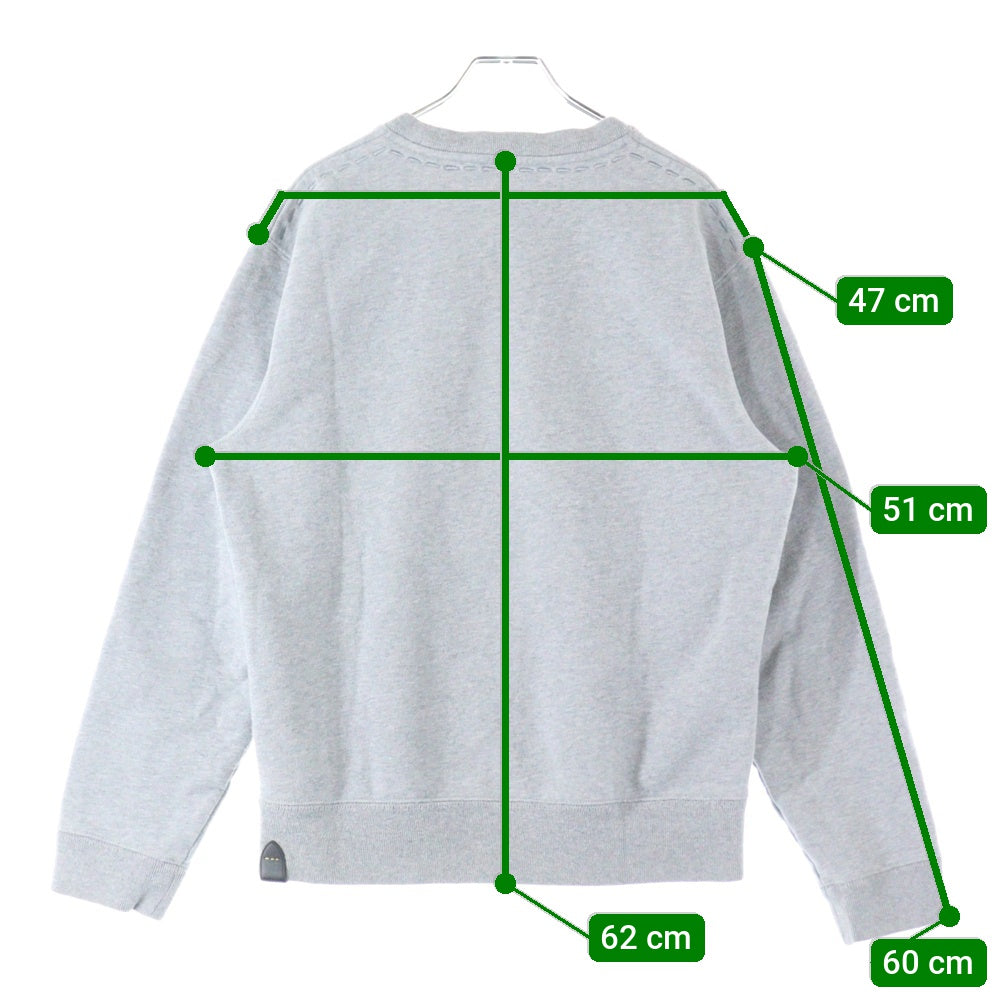 COACH(コーチ) Sweatshirt ロゴ刺繍 クルーネックスウェットトレーナー グレー